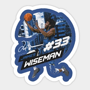 james wiseman city emblem Sticker